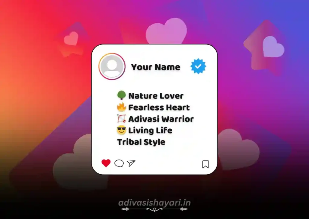 latest Adivasi Bio for Instagram
